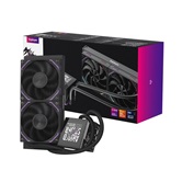 Система водяного охлаждения 1STPLAYER F.A.S.T. FT-240 Black / 2x120mm ARGB fans, 250W TDP, 3.95" LCD screen / FT-240-BK