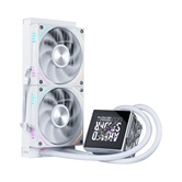 Система водяного охлаждения 1STPLAYER F.A.S.T. FT-240 White / 2x120mm ARGB fans, 250W TDP, 3.95" LCD screen / FT-240-WH