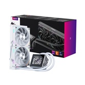 Система водяного охлаждения 1STPLAYER F.A.S.T. FT-240 White / 2x120mm ARGB fans, 250W TDP, 3.95" LCD screen / FT-240-WH