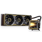 Комплект водяного охлаждения JONSBO TX-360 Black LGA1851/1700/1200/115X/AM5/AM4 (4шт/кор, TDP 320W, ARGB FAN and ARGB LCD Display PUMP,  PWM, TRIPLE FAN 120mm, черный) RET