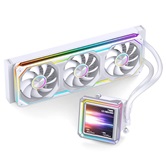 Комплект водяного охлаждения JONSBO TX-360 White LGA1851/1700/1200/115X/AM5/AM4 (4шт/кор, TDP 320W, ARGB FAN and ARGB LCD Display PUMP,  PWM, TRIPLE FAN 120mm, белый) RET