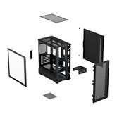 Корпус XASTRA  A315M 4ARGB   Black mATX/Mesh/ Screwless TG/ 1x120mm+1x360 FA ARGB PWM fans/ A315M-1FA36A-1FA12A